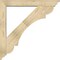 Ekena Millwork Olympic Traditional Rough Sawn Bracket w/ Offset Brace, Douglas Fir, 6"W x 40"D x 40"H BKT0604X40X40OLY01RDF - alternate 4